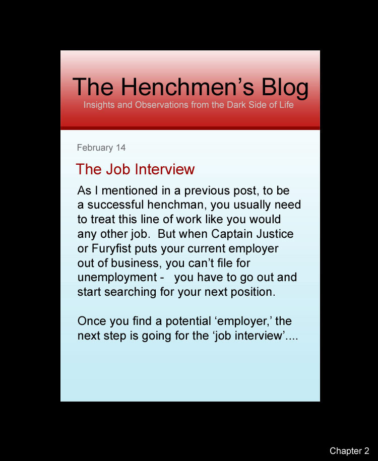 Update to the Henchmen’s Blog